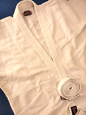 DIVISA KARATE BARRUS KARATEGI KIMONO ARTI MARZIALI UNIFORME BIANCO mis 160 cm