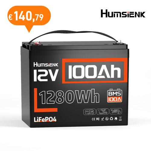 Batteria 12v 100ah - 12v, 1280wh