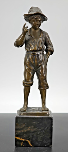 B14 bella statua bronzo - statua, in