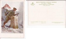 STORIA POSTALE CARTOLINA MILIZIA VOLONTARIA SICUREZZA NAZIONALE