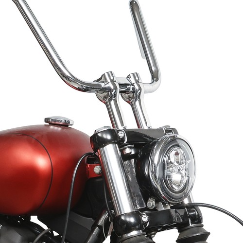 Chrome handlebar riser fit - handlebar,