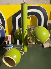 LAMPADA lampadario Sospensione Eyeball space age VINTAGE DESIGN Anni 70 verde