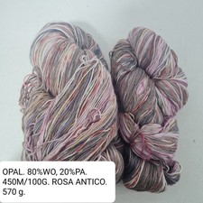 Filato yarn stock lot rocche MISTO LANA BY OPAL. 75%WO, 25% PA.  570 g.