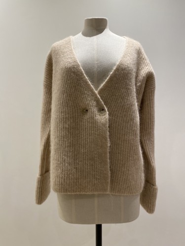 Cardigan donna zara lana beige - cardigan,