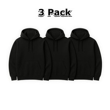 Confezione 3 Felpe Nere con