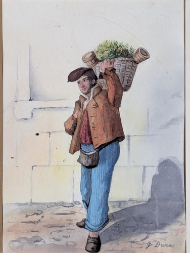 Antico dipinto acquerello