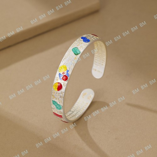 Bracciale artigianale argento - bracciale,