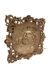 BRONZO Gesù CRISTO messia Bronzo Formella Angeli