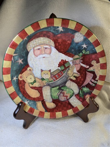Piatto natalizio babbo natale - piatto,