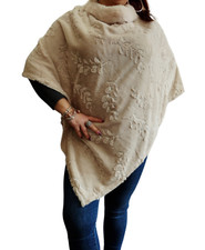 mantella poncho donna in eco