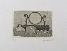 NUNZIO GULINO '80 Magistrale Acquaforte su Carta China 26,5x22 (dich.autenticità