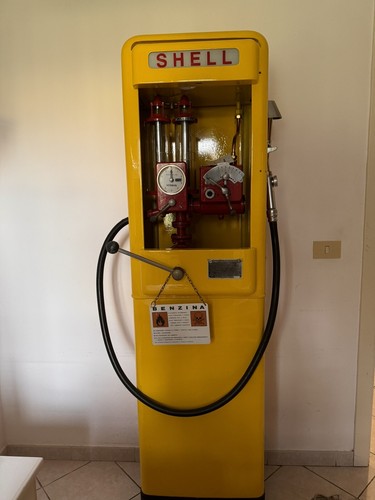 Pompa benzina vintage shell - di,