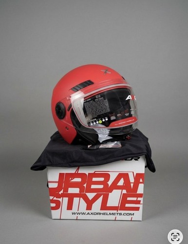 Casco kioto matt red - kioto, xs