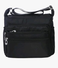 Borsa a tracolla nera leggera
