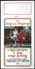 CINEMA-locandina L'IMPORTANTE E' NON FARSI NOTARE le sorelle bandiera, GUERRIERI