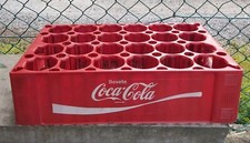 COCA-COLA CASSETTA ROSSA IN PLASTICA x 24 BOTTIGLIE SIBEM MODENA VUOTA VINTAGE