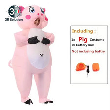 Costume gonfiabile maiale rosa - costume,