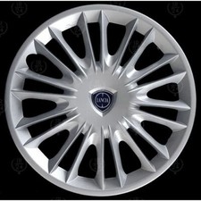 COPPA RUOTA COPRICERCHIO PER LANCIA NEW Y ORO DIAM. 15" LOGO CROMATO - K193L194