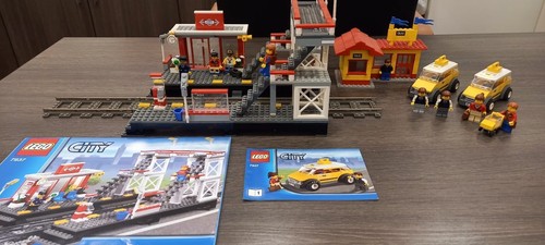 Lego stazione treni 7937 moc - stazione, +
