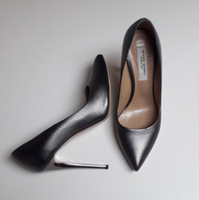 GIANNI MARRA decollete grigie/argento in pelle n. 37/38 scarpe tacco decolte