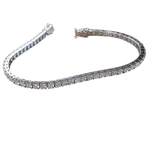 Bracciale tennis con - , diamanti