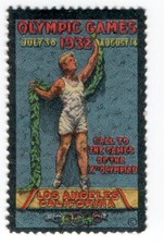 Poster stamp, 1932 Los Angeles