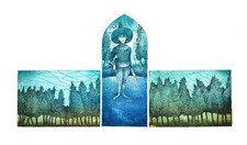 ZSUZSA EGRESI - LE PASSEGGIATE DI PIERROT - INCISIONE FIRMATA