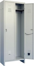 Pratiko Armadietto Spogliatoio Armadio in Metallo 2 posti 66x36x175 h 071K02180X