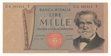 1000 LIRE GIUSEPPE VERDI II°