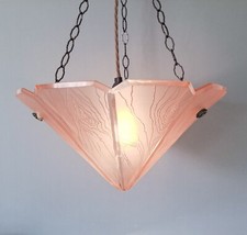 Antico paralume in vetro Art