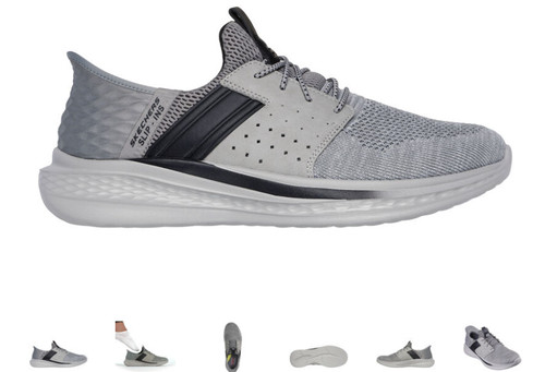 Skechers slade ocon grigio - skechers,