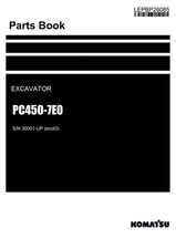Komatsu PC450-7E0 Excavator Parts Catalog Manual SN 30001-UP (ecot3)