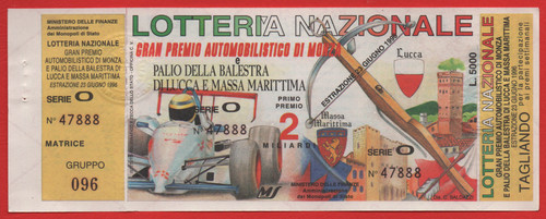 Biglietto lotteria gran premio - lotteria,