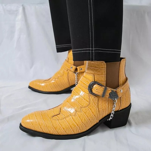 Stivaletti texani giallo - stivaletti,