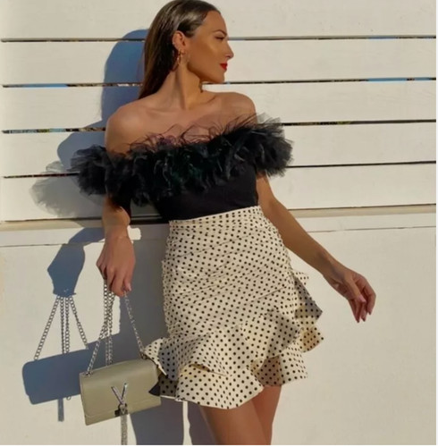 Body zara tulle - body, volant