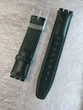 ? Swatch Francois SAK100 Cinturino PELLE VERDE VINTAGE 