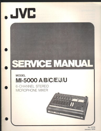 Manuale servizio jvc - manuale, di
