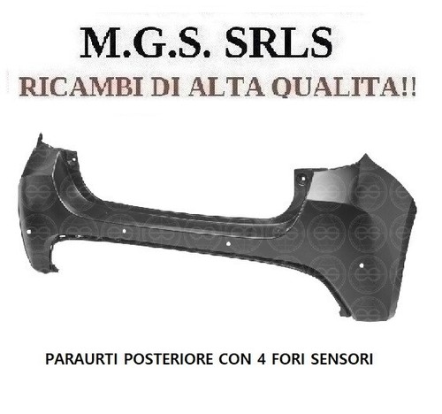 Paraurti posteriore con fori - paraurti,