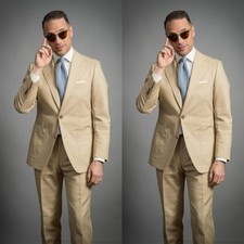 Tuta uomo beige pezzi slim - uomo, 2