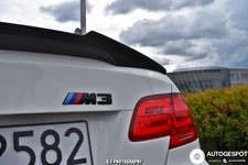 Adesivo emblema BMW M3 portellone nero opaco 20 x 90 mm OTTIMO!