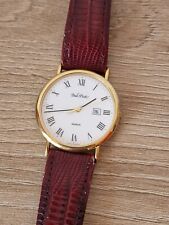 Paul Picot Geneve Extra Thin Quartz Gold 18 kt - Made in Swiss Oro con Datario