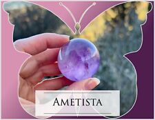 Sfera In Ametista - 4 Cm - 85 Gr  - Ametista Viola Piccola Sfera