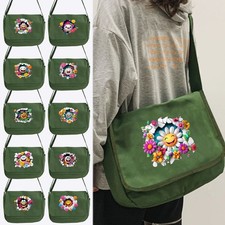 Borsa messenger emoji floreale