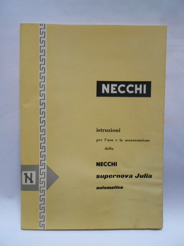 Necchi istruzioni per uso e - necchi,