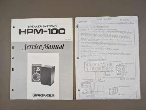 Pioneer hpm 100 speaker - hpm-100,
