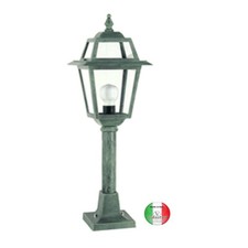 Lampioncino palo liscio giardini in alluminio Roma I341.L01 Made in Italy