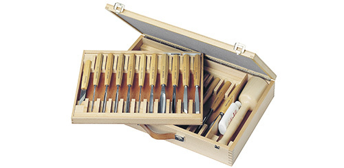 Set completo con box legno - con, in