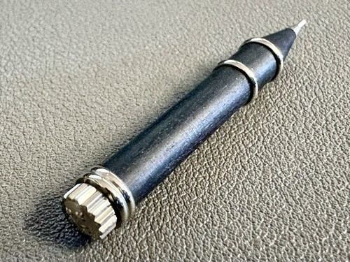 White gold plated stylus pin - gold,