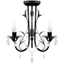 Lampadario Art Nouveau Nero
