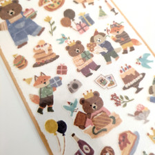 Foglio Adesivo MINDWAVE Merry Friends Planner - Compleanno Orsetto Koguma